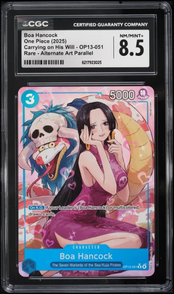 2025 One Piece Carrying On His Will Alt Art Boa Hancock #OP13-051 CGC 8.5 NM-MT+