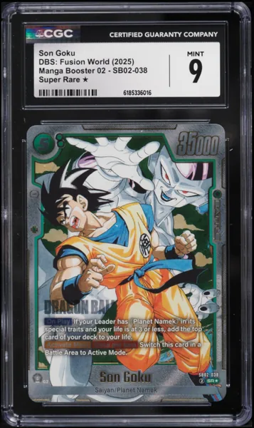 2025 Dragon Ball Super Fusion World Manga Booster 2 Son Goku SR #SB02-038 CGC 9 MINT