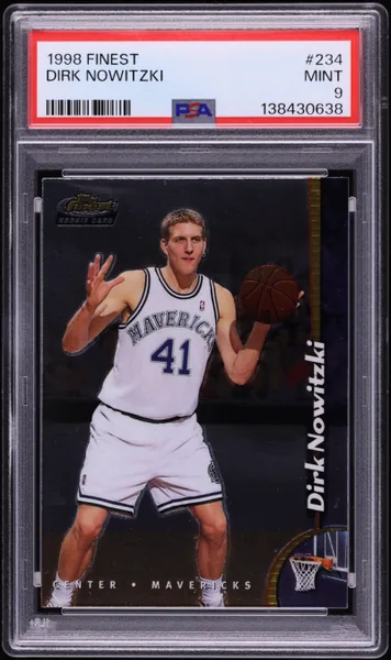 1998 Finest Basketball Dirk Nowitzki ROOKIE #234 PSA 9 MINT