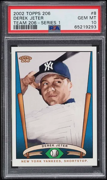2002 Topps 206 Team 206 Series 1 Derek Jeter #8 PSA 10 GEM MINT