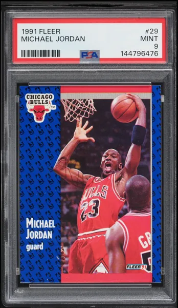 1991 Fleer Basketball Michael Jordan #29 PSA 9 MINT