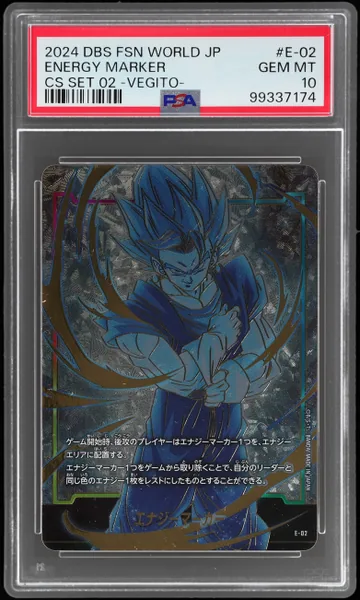 2024 Dragon Ball Super Card Game Fusion World Japanese Championship Set 02 Vegito Energy Marker #E-02 PSA 10