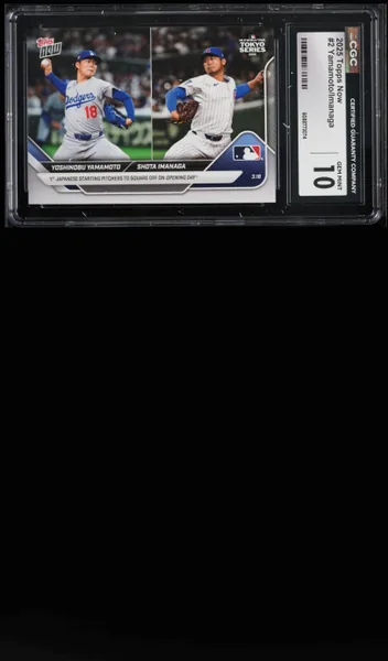 2025 Topps Now Yoshinobu Yamamoto Shota Imanaga #2 CGC 10 GEM MINT