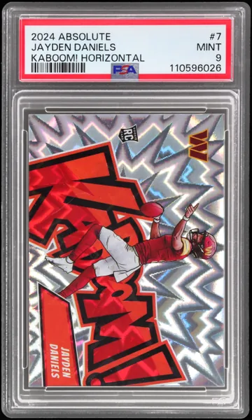 2024 Panini Absolute Kaboom! Horizontal Jayden Daniels #7 PSA 9