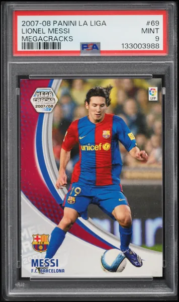 2007 Panini La Liga Mega Cracks Lionel Messi #69 PSA 9 MINT