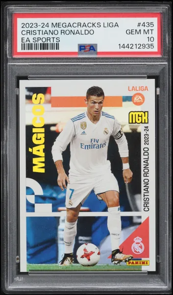 2023 Panini Megacracks LaLiga EA Sports Cristiano Ronaldo #435 PSA 10 GEM MINT