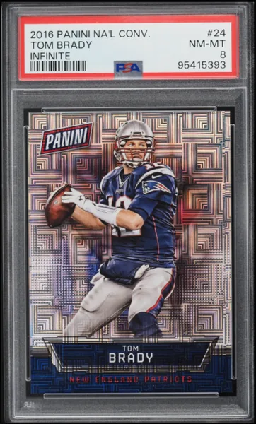2016 Panini National Convention Infinite Tom Brady /10 #24 PSA 8 NM-MT